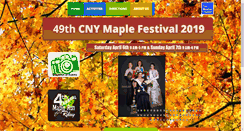Desktop Screenshot of maplefestival.org