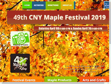 Tablet Screenshot of maplefestival.org